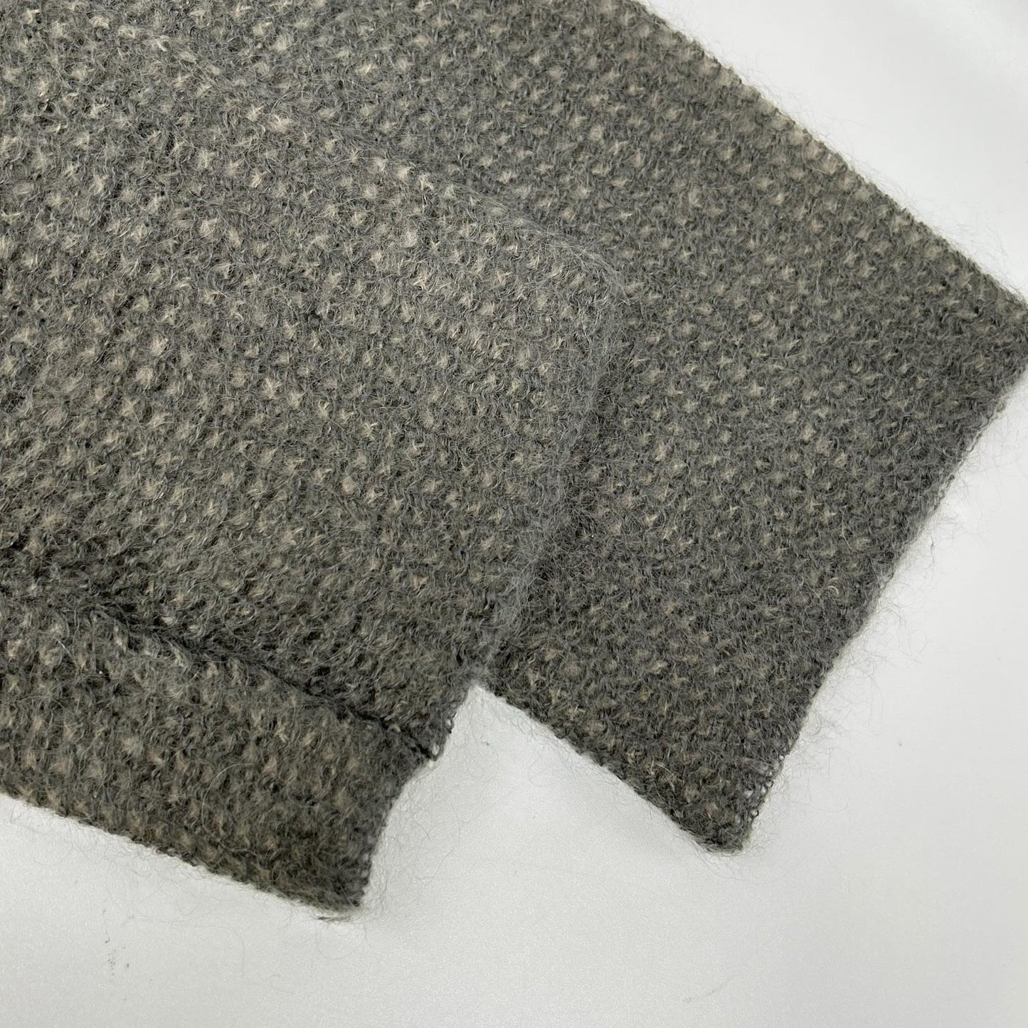 H BEAUTY＆YOUTH エイチビューティー＆ユース グレー MOHAIR NET KNIT PULLOVER ニット トップス