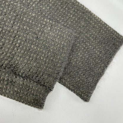 H BEAUTY＆YOUTH エイチビューティー＆ユース グレー MOHAIR NET KNIT PULLOVER ニット トップス