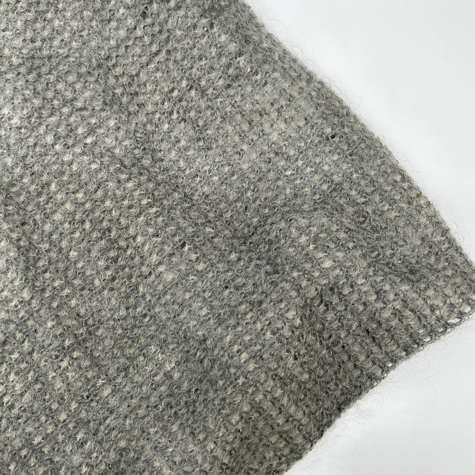 H BEAUTY＆YOUTH エイチビューティー＆ユース グレー MOHAIR NET KNIT PULLOVER ニット トップス