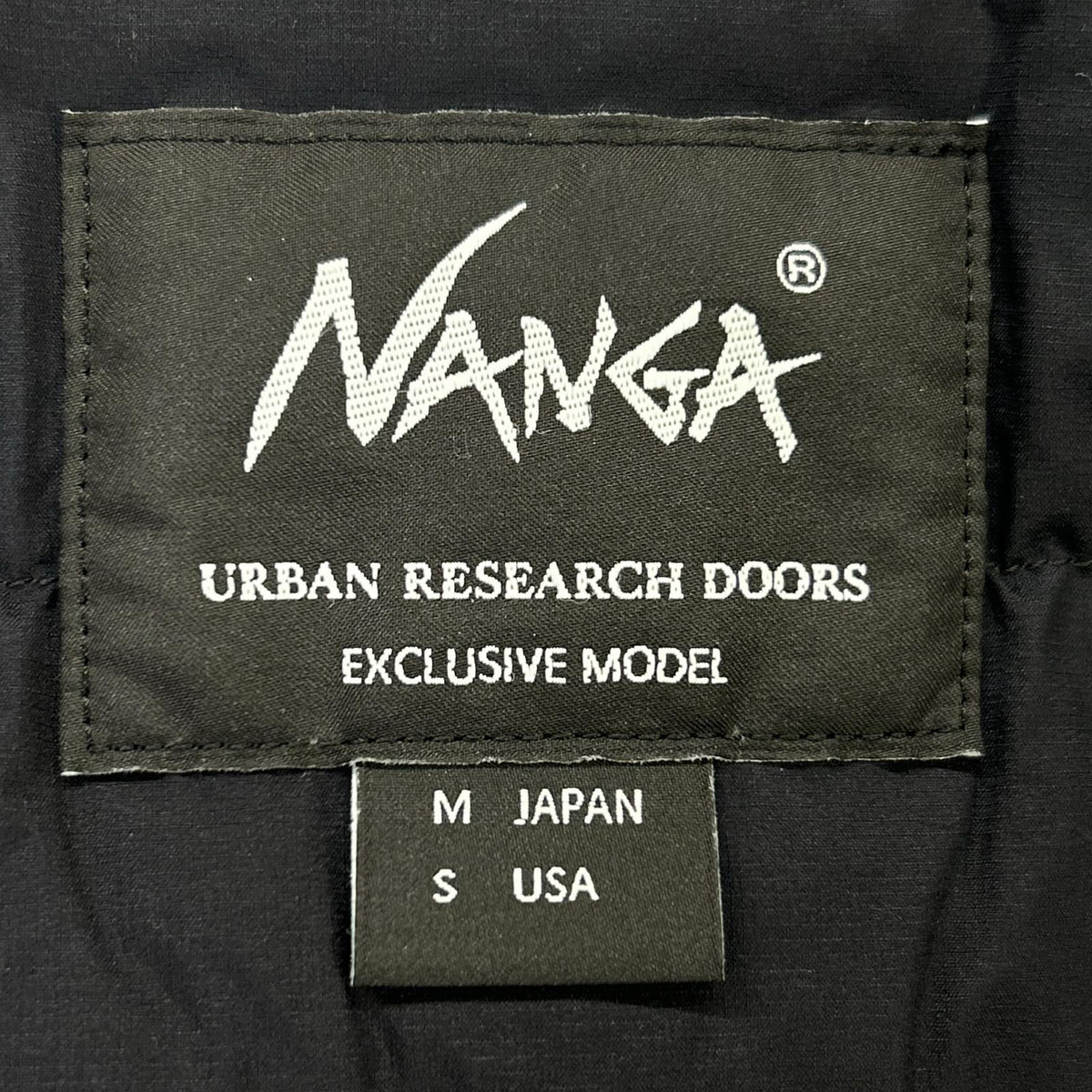 URBAN RESEARCH DOORS アーバンリサーチドアーズ ×NANGA ブラック DW47-24FB-099 INNER DOWN JACKET ジャケット