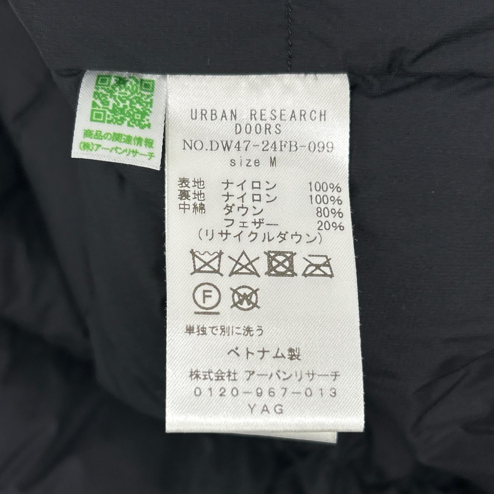 ×NANGA ﾌﾞﾗｯｸ DW47-24FB-099 INNER DOWN JACKET ジャケット M レディース