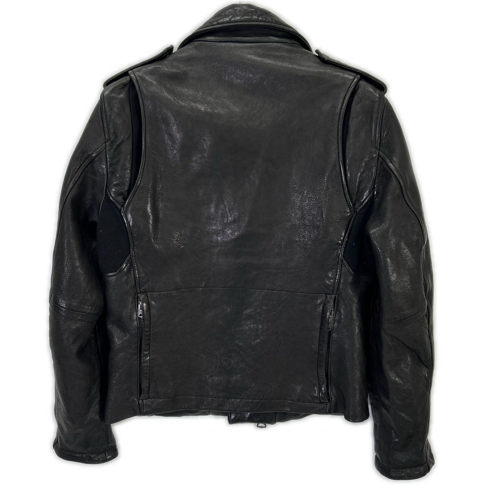 x RK Black Lamb Leather Double Rider's Jacket Jacket 2 Men's