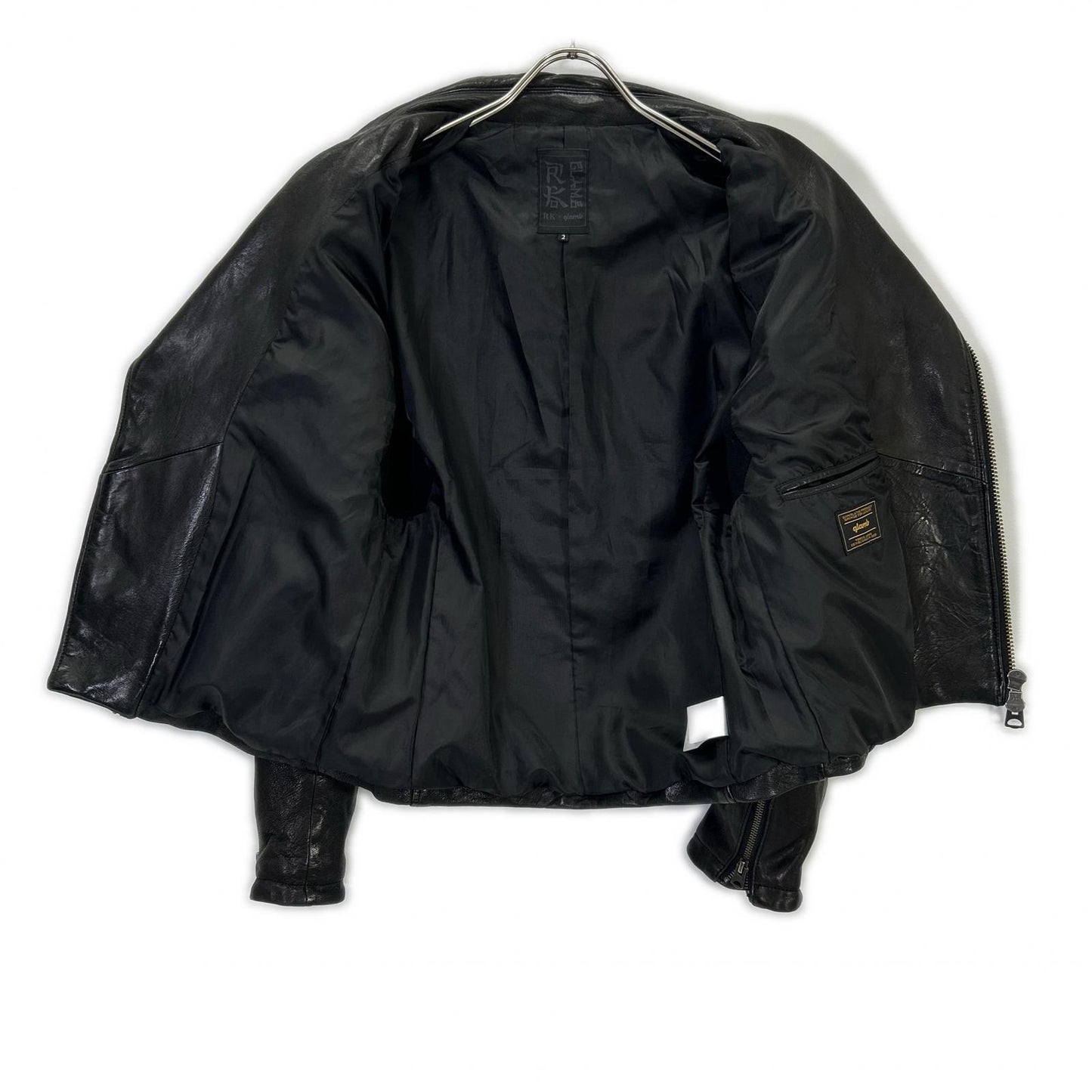 x RK Black Lamb Leather Double Rider's Jacket Jacket 2 Men's