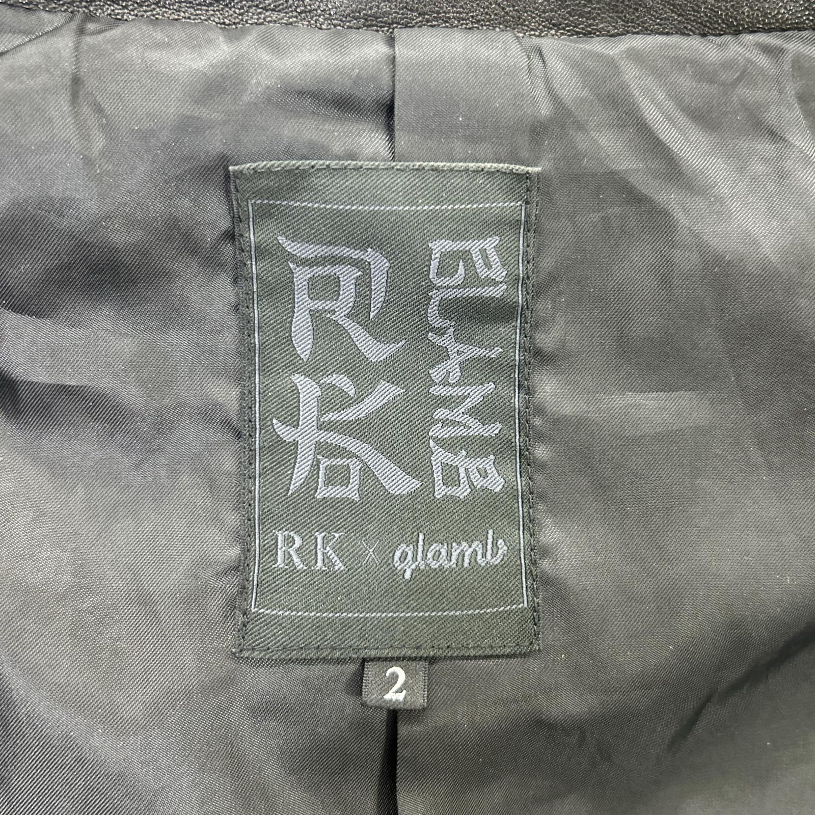 x RK Black Lamb Leather Double Rider's Jacket Jacket 2 Men's