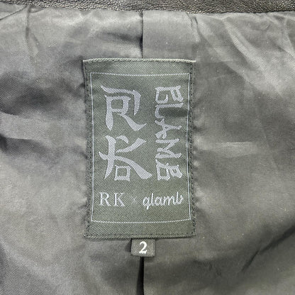 x RK Black Lamb Leather Double Rider's Jacket Jacket 2 Men's