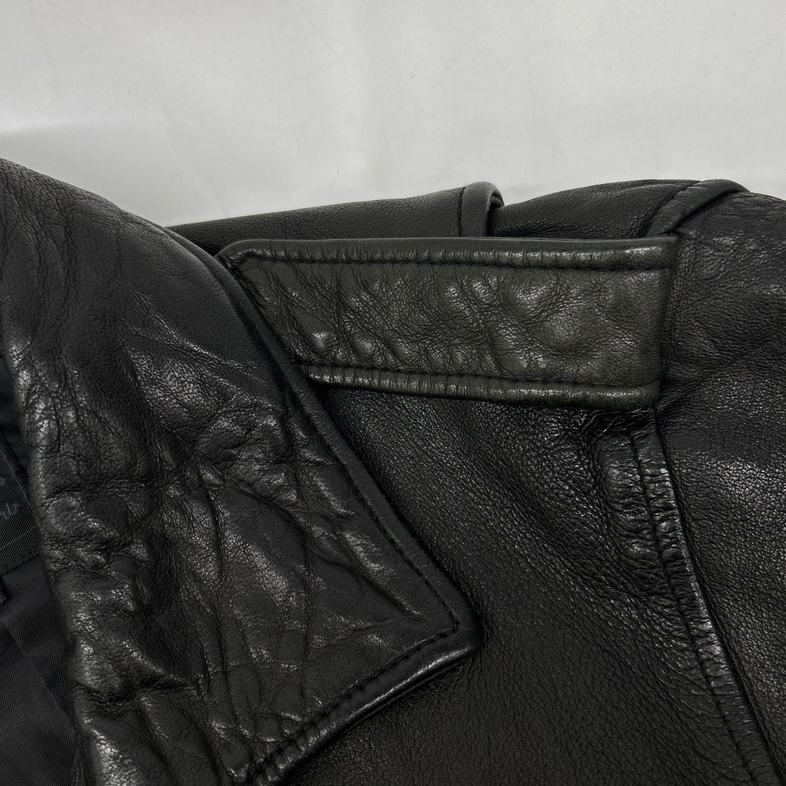 x RK Black Lamb Leather Double Rider's Jacket Jacket 2 Men's