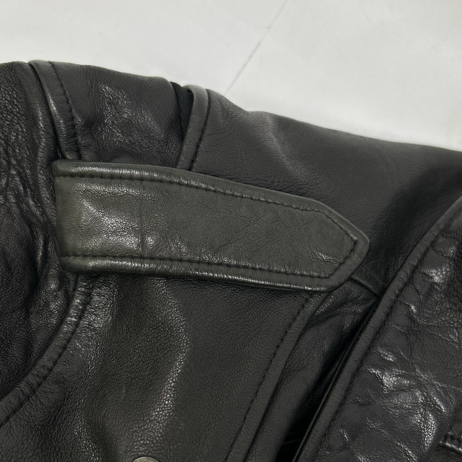 x RK Black Lamb Leather Double Rider's Jacket Jacket 2 Men's