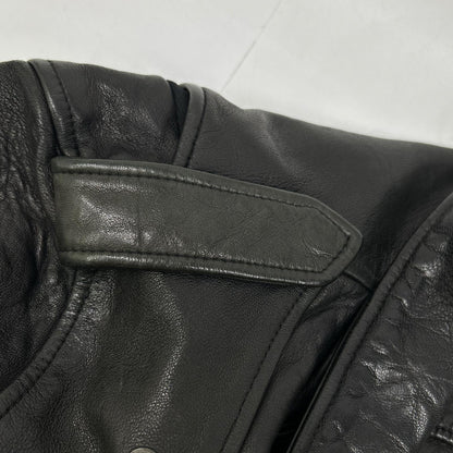 x RK Black Lamb Leather Double Rider's Jacket Jacket 2 Men's