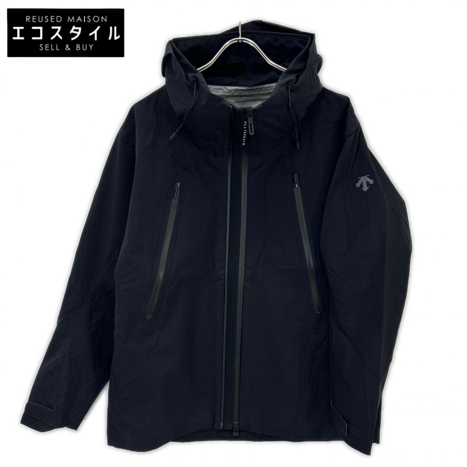 DESCENTE 迪桑特 ALLTERAIN 25FW DU5FWBA2M 黑色硬壳夹克 Creas 夹克