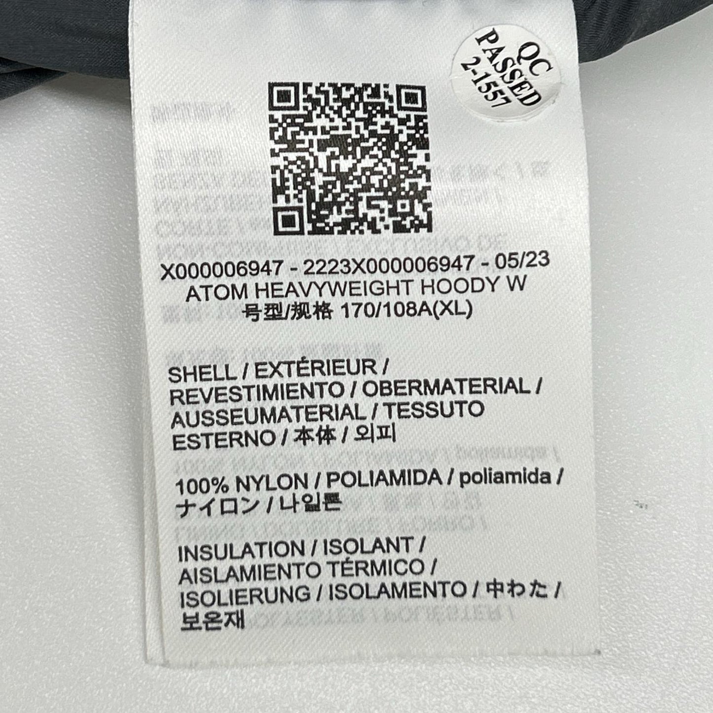 ARC'TERYX アークテリクス X000006947 23年 Atom Heavyweight Hoody W ジャケット