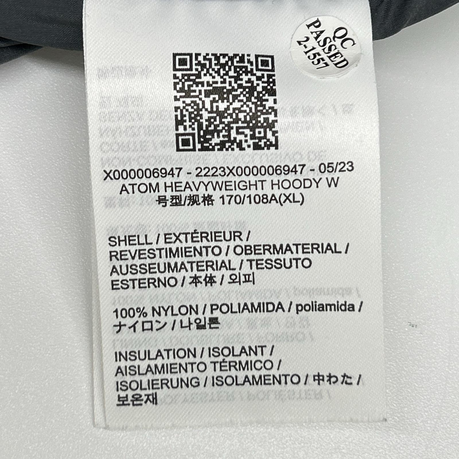 ARC'TERYX アークテリクス X000006947 23年 Atom Heavyweight Hoody W ジャケット