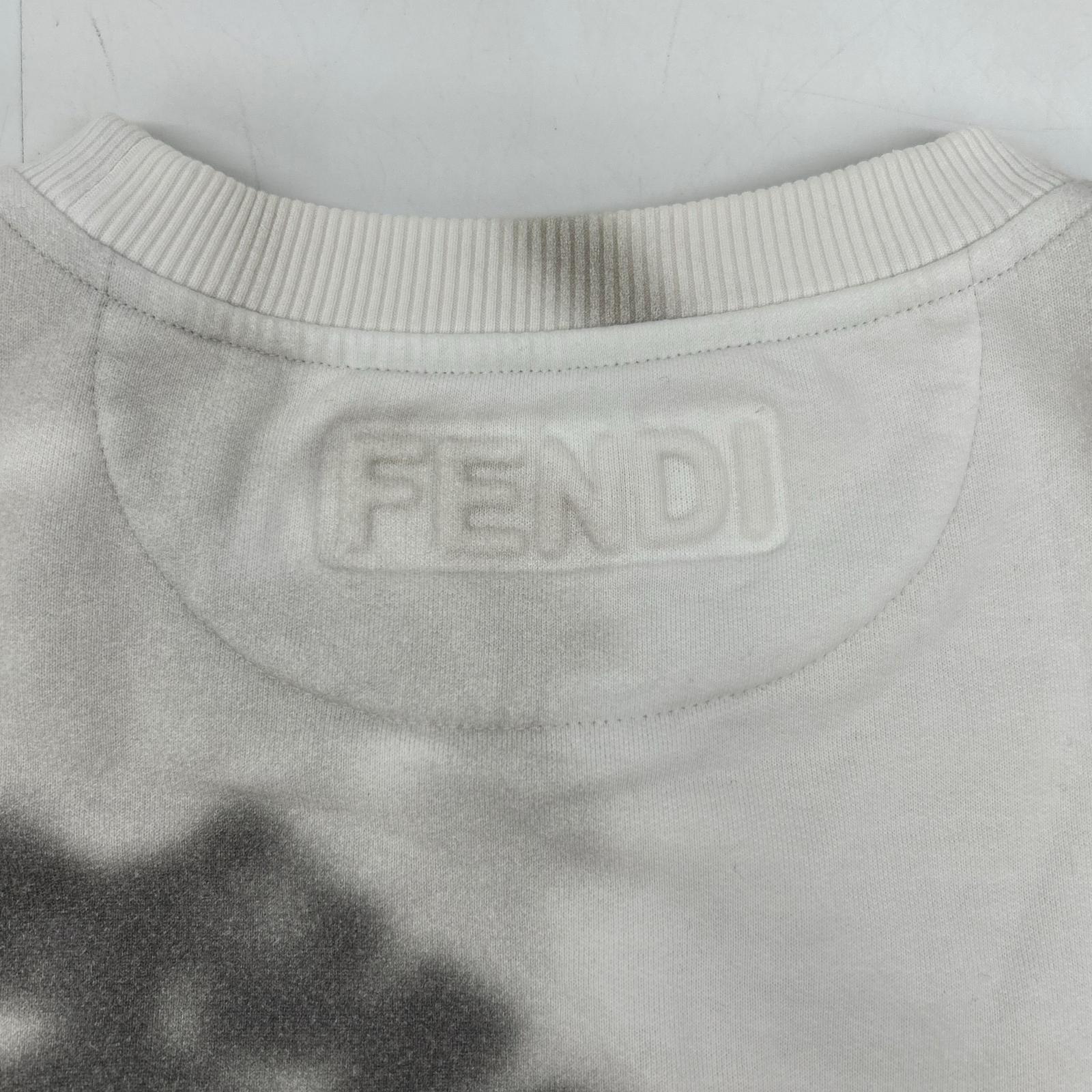 FENDI 芬迪 FY0178 AFRA 20年款 Logo花草阴影印花卫衣 上衣