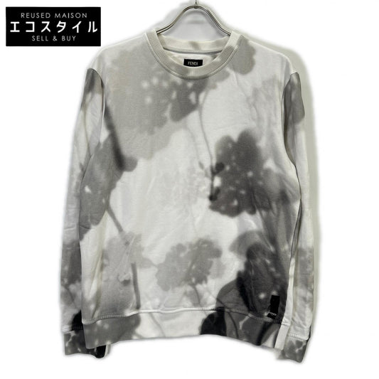 FENDI FY0178 AFRA 20 Logo Botanical Shadow Transfer Print Sweatshirt Top