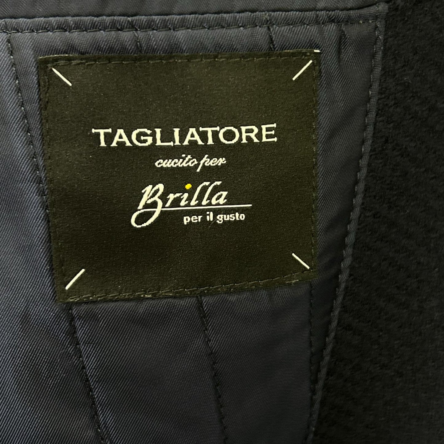 TAGLIATORE 塔利亚托雷 CSBL13X 海军蓝 单排扣 3粒扣 切斯特菲尔德 大衣