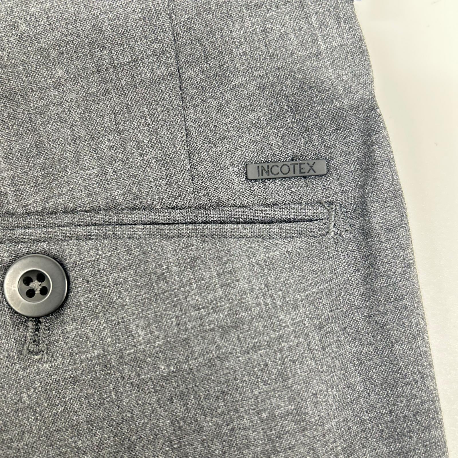 INCOTEX インコテックス 1T035R 9169F グレー テクノサルトリアル SLIM FIT ウォーターレペレントトロピカルテクノウールテーパードパンツ ボトムス