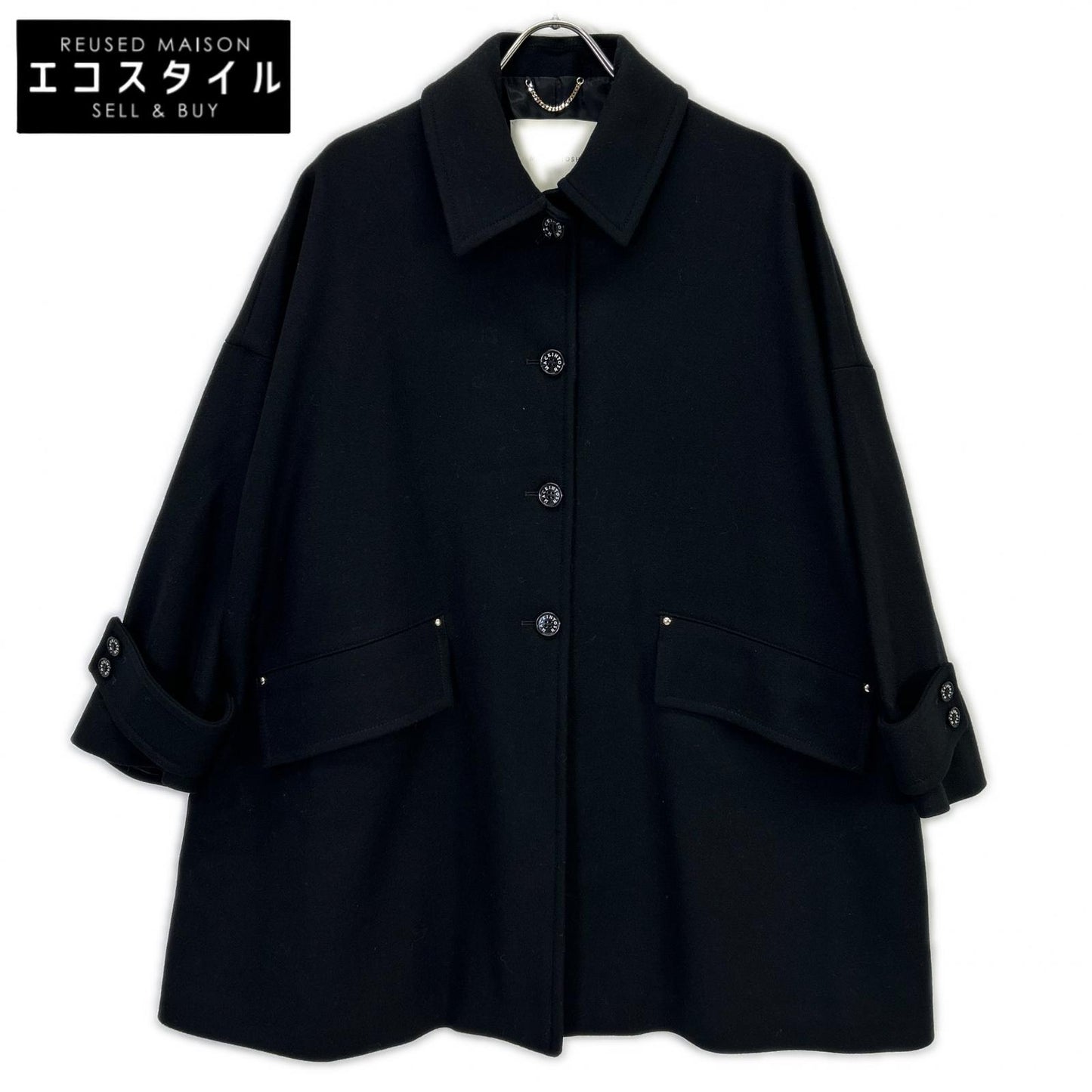 MACKINTOSH マッキントッシュ 23AW L232MO1130FL2K ブラック HUMBIE ステンカラーコート コート