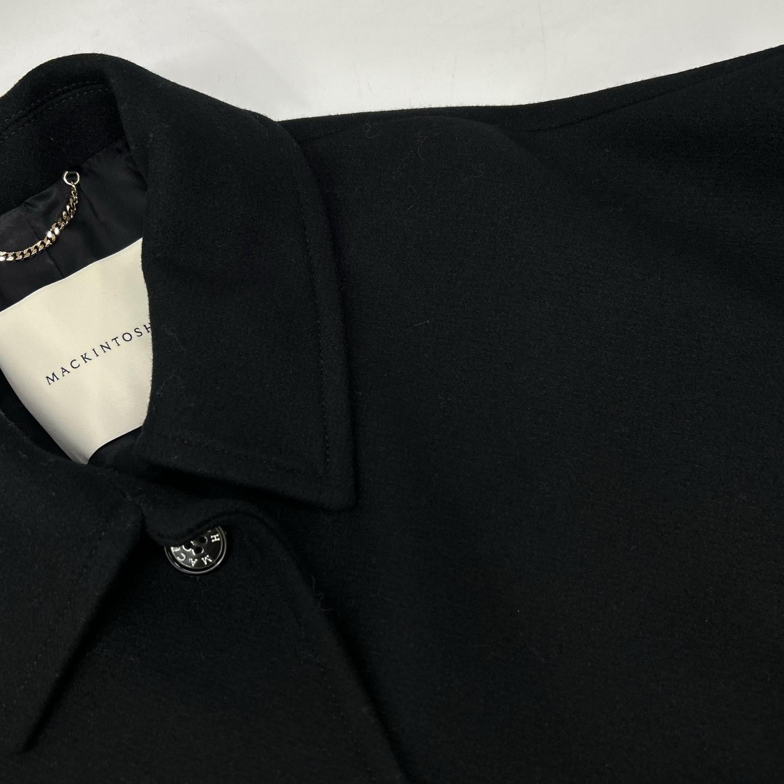MACKINTOSH マッキントッシュ 23AW L232MO1130FL2K ブラック HUMBIE ステンカラーコート コート