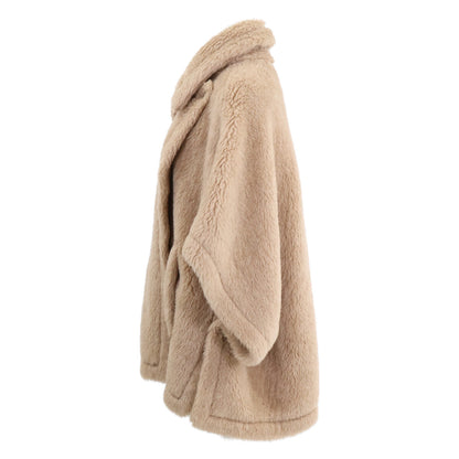 Max Mara 23473620336 Teddy Bear Cape Poncho UNICA Women's