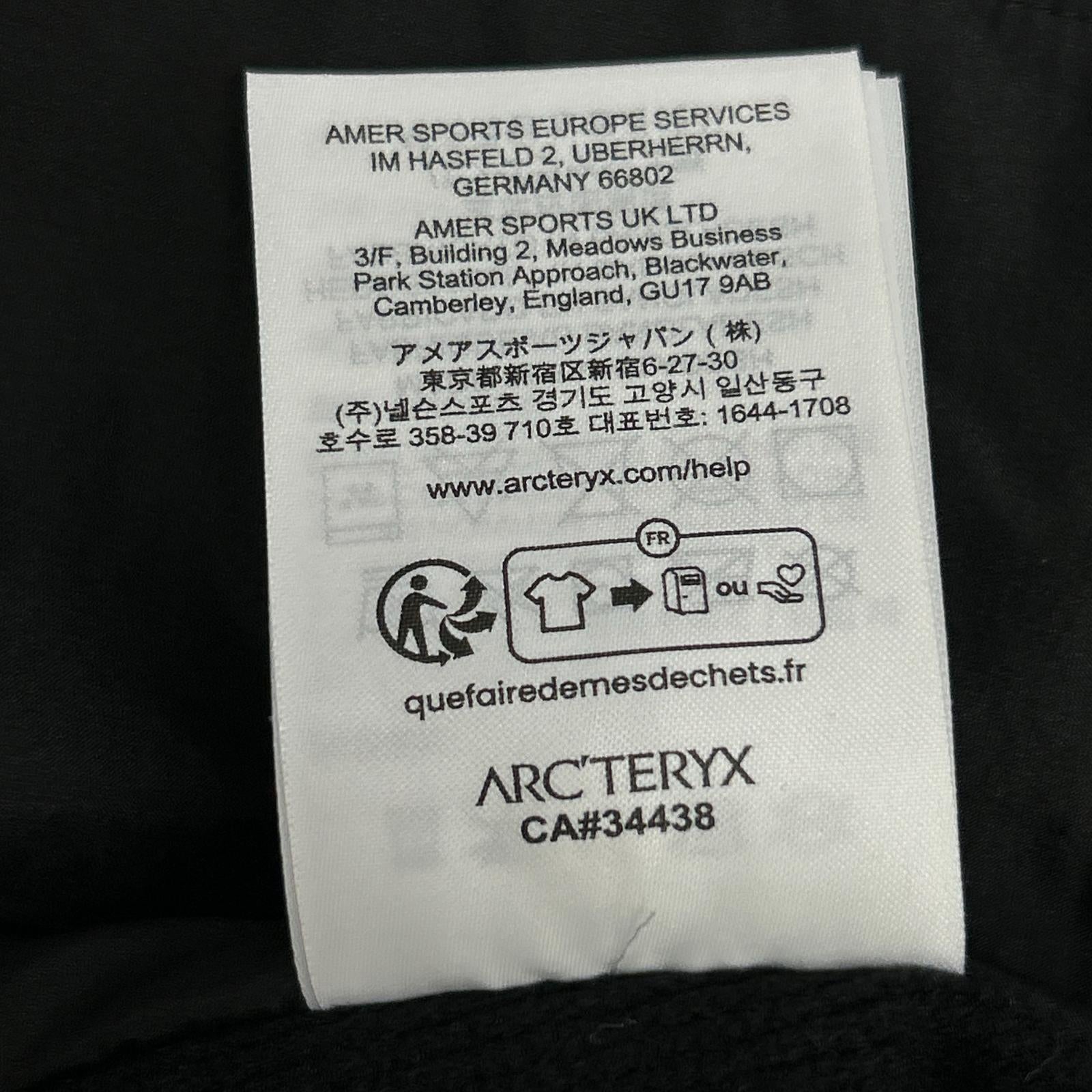 ARC'TERYX アークテリクス X000009556 25年 ブラック Atom Hoody M 中綿フーディー トップス