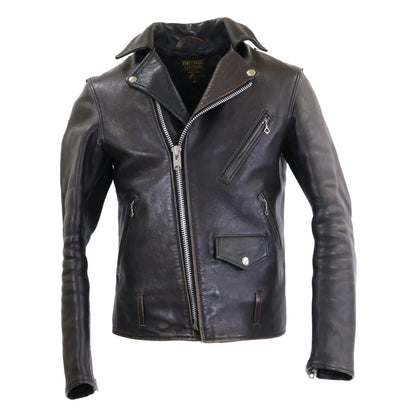 FINECREEKLEATHERS Fine Creek Leathers Horsehide Leon the Nor'easter Full Vegetable Tanned Double Riders Jacket