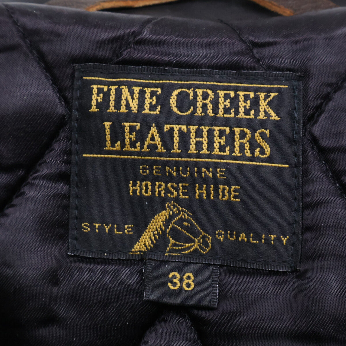 FINECREEKLEATHERS Fine Creek Leathers Horsehide Leon the Nor'easter Full Vegetable Tanned Double Riders Jacket