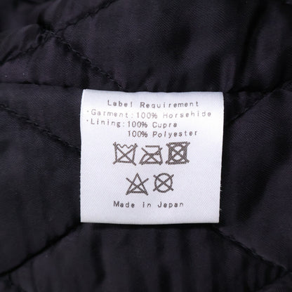 FINECREEKLEATHERS Fine Creek Leathers Horsehide Leon the Nor'easter Full Vegetable Tanned Double Riders Jacket