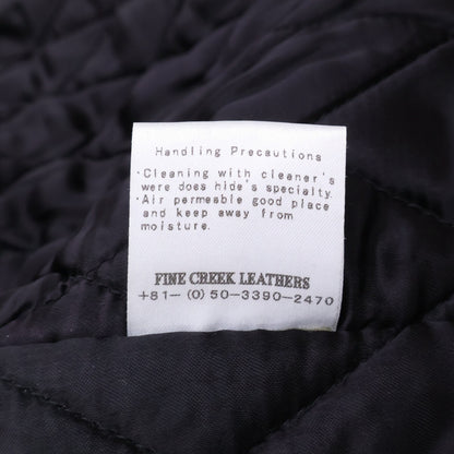 FINECREEKLEATHERS Fine Creek Leathers Horsehide Leon the Nor'easter Full Vegetable Tanned Double Riders Jacket