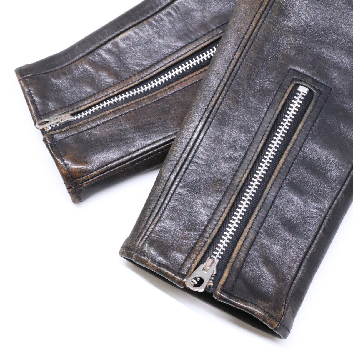 FINECREEKLEATHERS ファインクリークレザーズ ホースハイド レオン・ザ・ノースター フルベジタブルタンニン鞣し ダブルライダース ジャケット