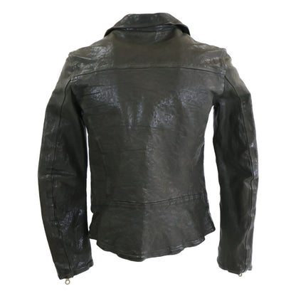 ISAMU KATAYAMA BACKLASH 1447-02 Belgian Shoulder Tannin Product-Dyed Double Rider's Jacket