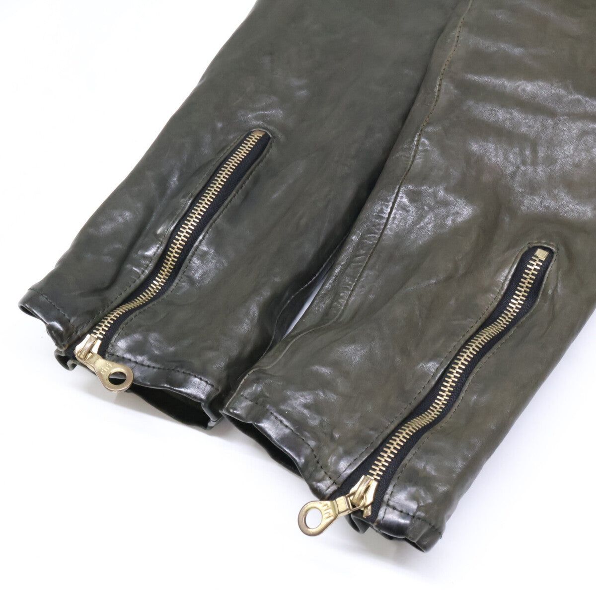 ISAMU KATAYAMA BACKLASH 1447-02 Belgian Shoulder Tannin Product-Dyed Double Rider's Jacket