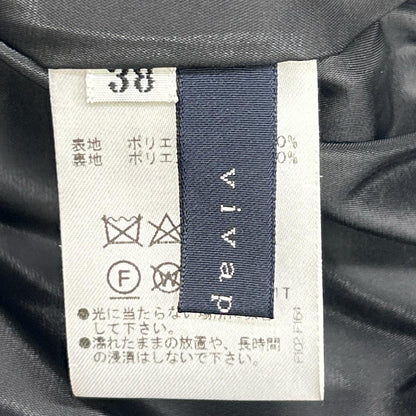 vivapresto ビバプレイスト ブラック サイドポケットプリーツスカート スカート