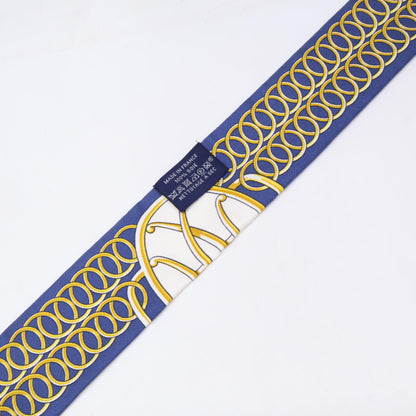 HERMES エルメス 【美品】Lift Profile リフトプロフィール シルク ツイリー スカーフ