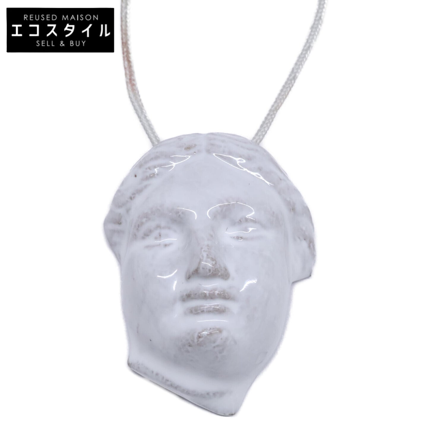[Excellent Condition] PENBGN1 Baigneuse Face Top Cord Necklace for Women