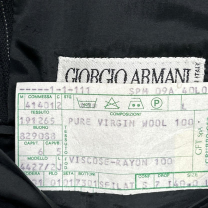 ARMANI COLLEZIONI 阿玛尼西服套装 黑色 4427/2 细条纹 西服套装