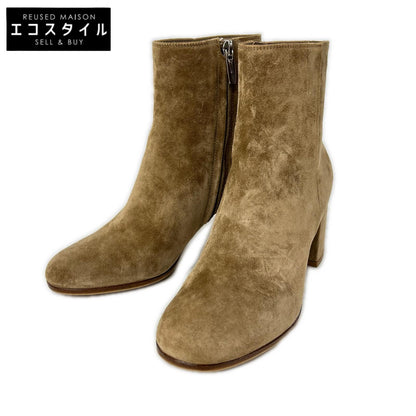 【美品】G70510 MARGAUX MID BOOTIE スエード アンクルブーツ シューズ 36 1/2 レディース
