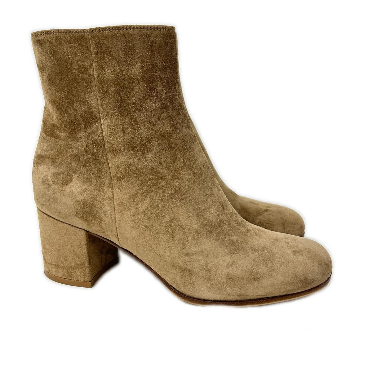 GIANVITOROSSI ジャンヴィトロッシ 【美品】G70510 MARGAUX MID BOOTIE suede ankle boots shoes