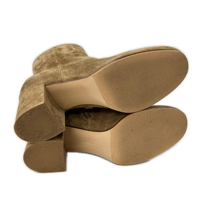 GIANVITOROSSI ジャンヴィトロッシ 【美品】G70510 MARGAUX MID BOOTIE suede ankle boots shoes