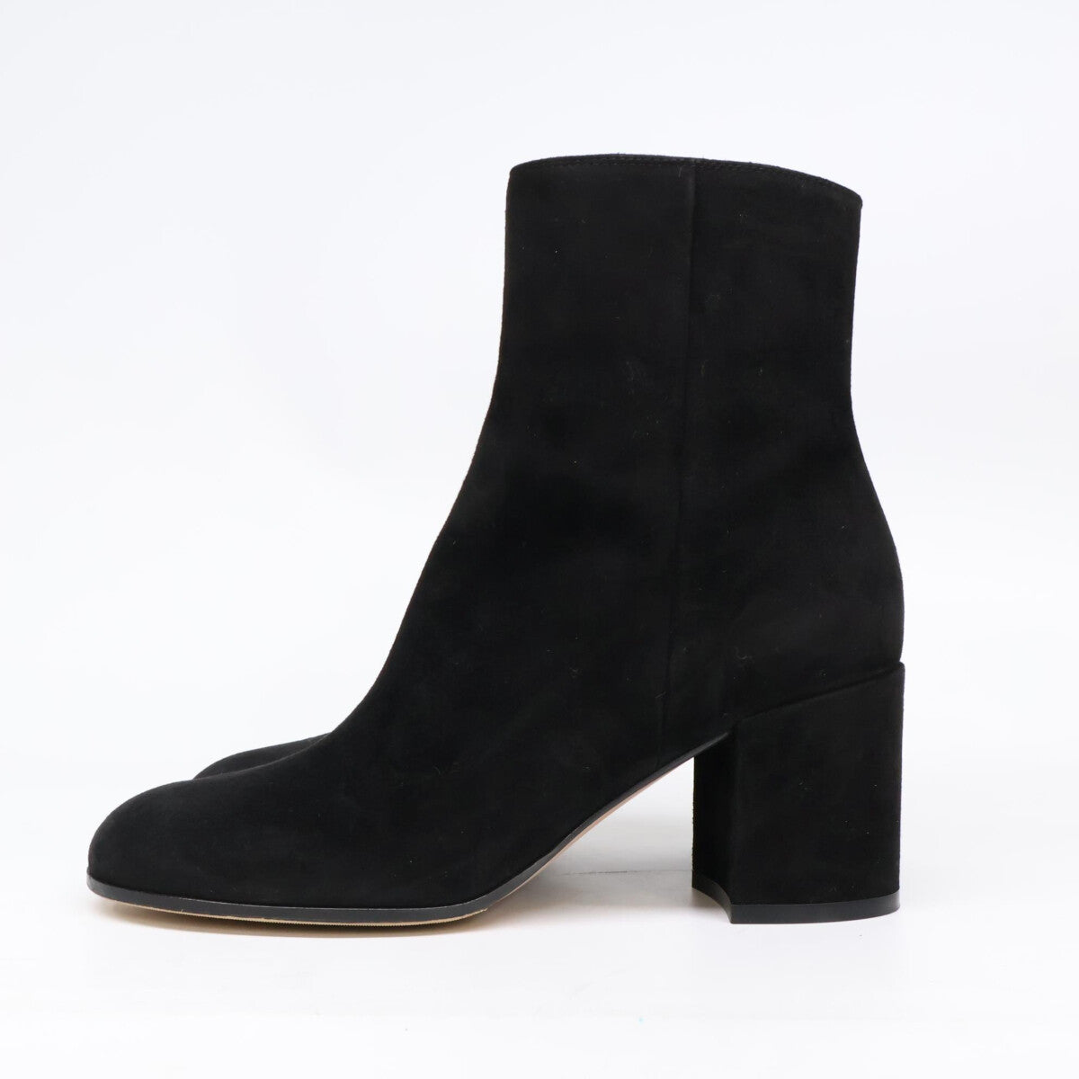 GIANVITOROSSI ジャンヴィトロッシ 【新品同様】G70510 MARGAUX MID BOOTIE スエード ヒールブーツ シューズ