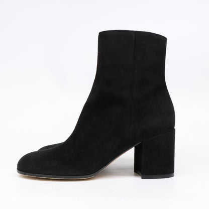 GIANVITOROSSI ジャンヴィトロッシ 【新品同様】G70510 MARGAUX MID BOOTIE スエード ヒールブーツ シューズ