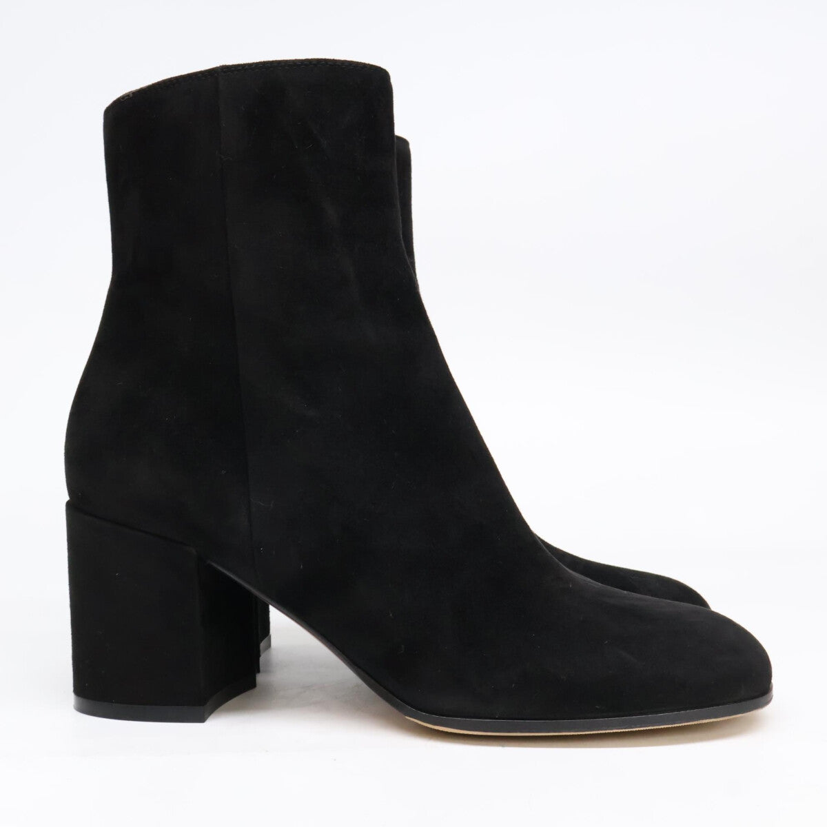 GIANVITOROSSI ジャンヴィトロッシ 【新品同様】G70510 MARGAUX MID BOOTIE スエード ヒールブーツ シューズ