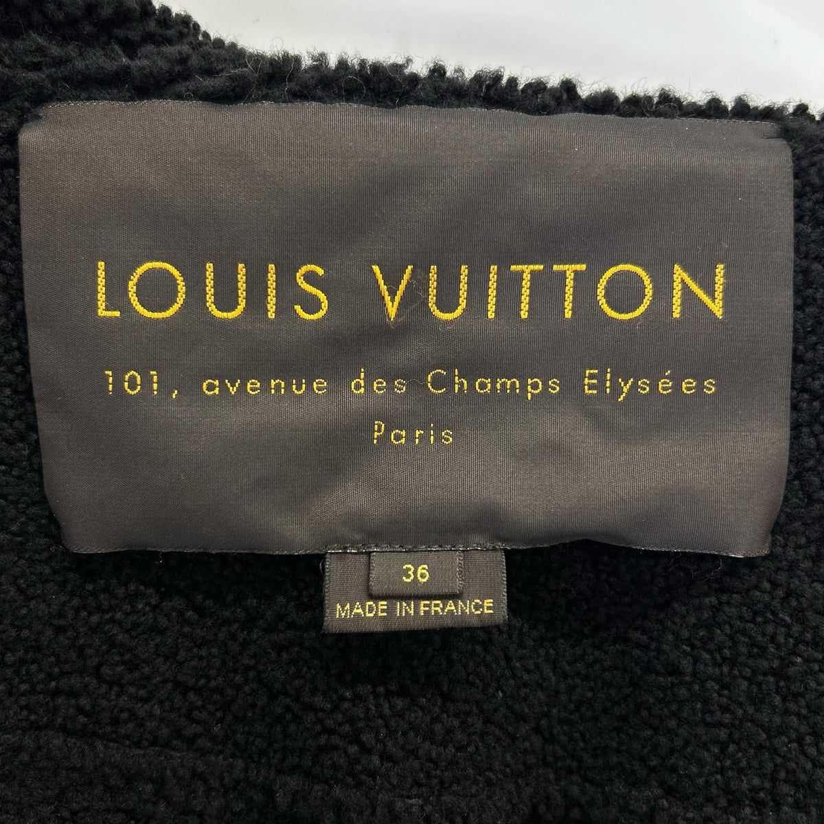 LOUIS VUITTON ルイヴィトン ラムレザー 裏ボア コート