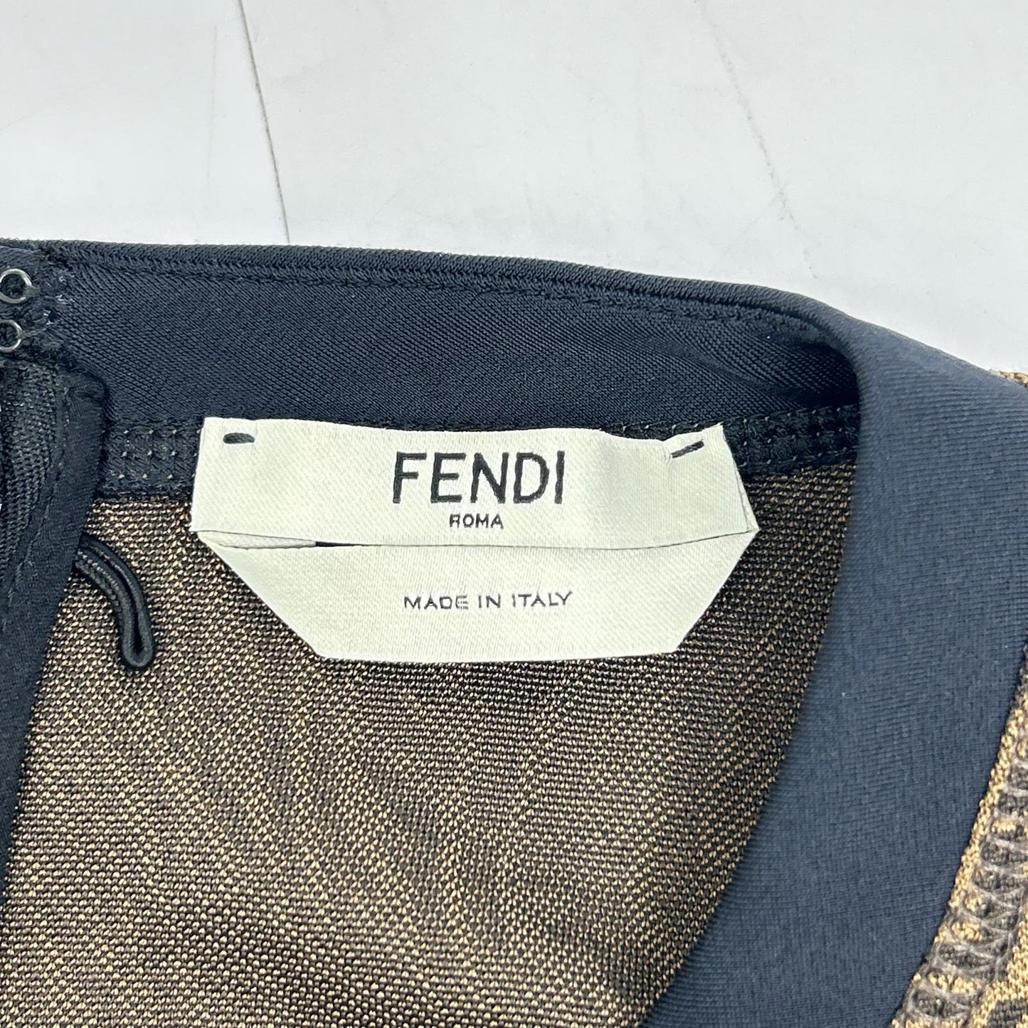 FENDI 芬迪 棕色 FDB628 AG72 21年 Zucca图案 连衣裙 连衣裙