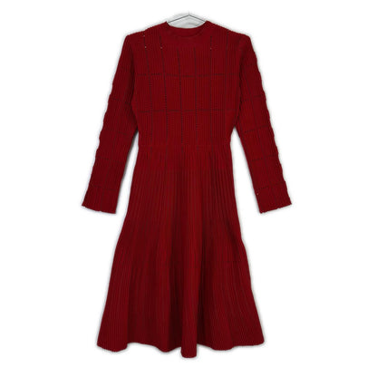 CELFORD セルフォード CWNO235058 レッド ロングスリーブディフォーメーションワンピース ワンピース