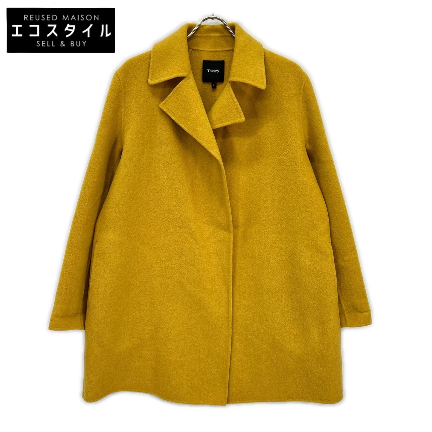 01-9309603 黄色 NEW DIVIDE LUXE OVERLAY DF 羊绒混纺大衣 S 女式