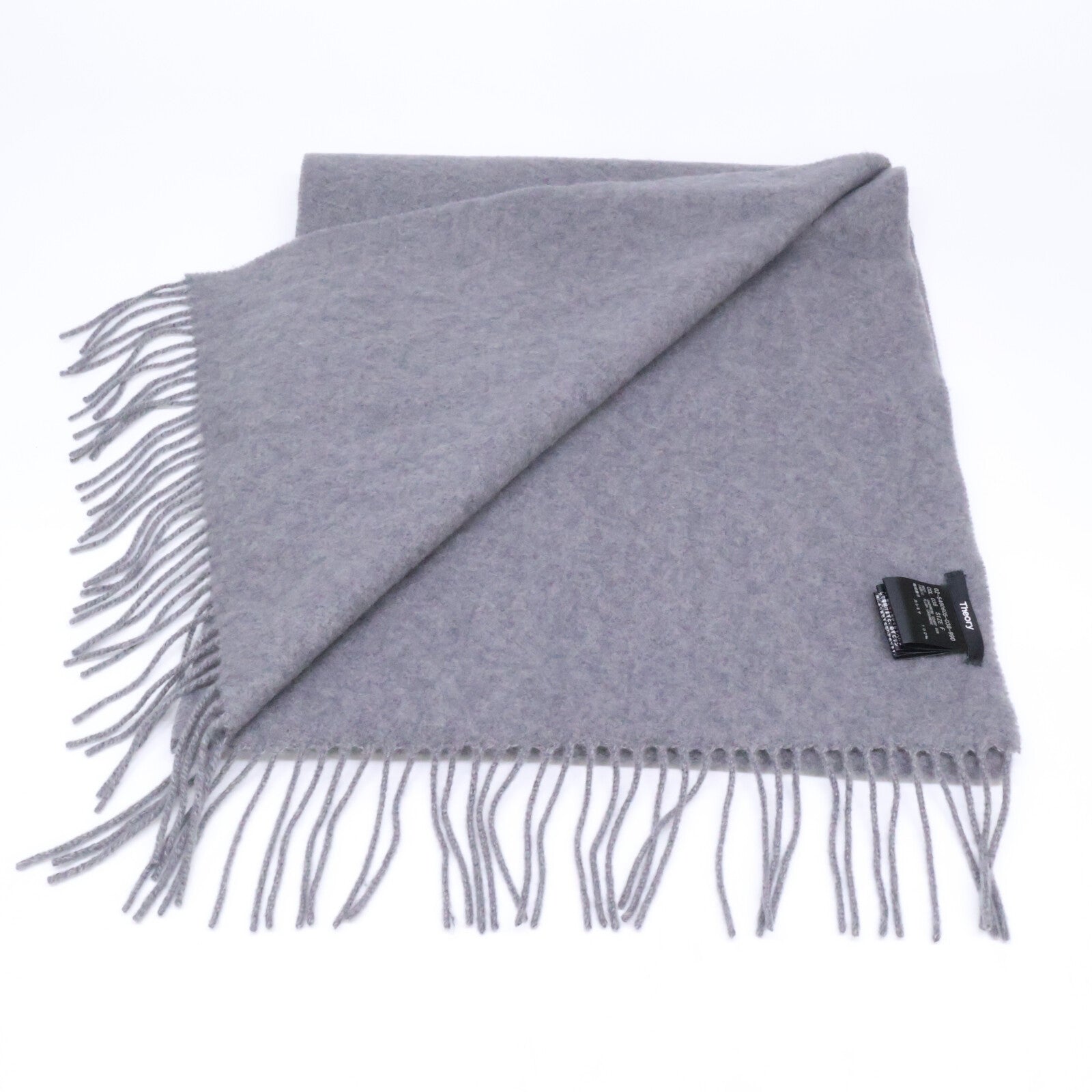 Theory Theory 【美品】02-5460605-038-990 CASHMERE SCARF WVN 羊绒 流苏 围巾