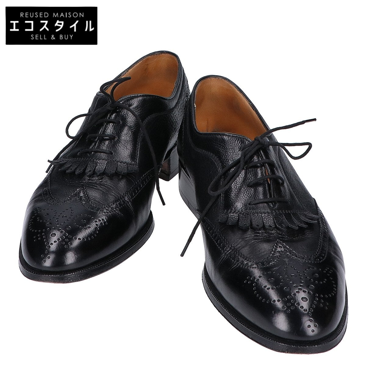 10305 Wingtip Kiltie Leather Shoes 7 1/2 Men's