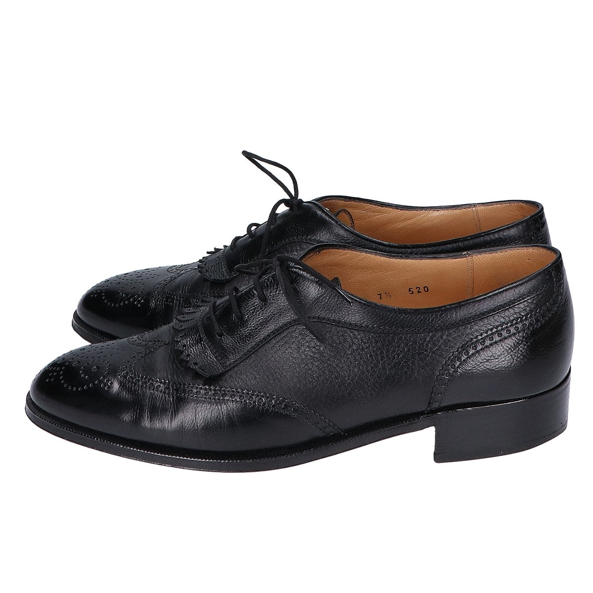10305 Wingtip Kiltie Leather Shoes 7 1/2 Men's