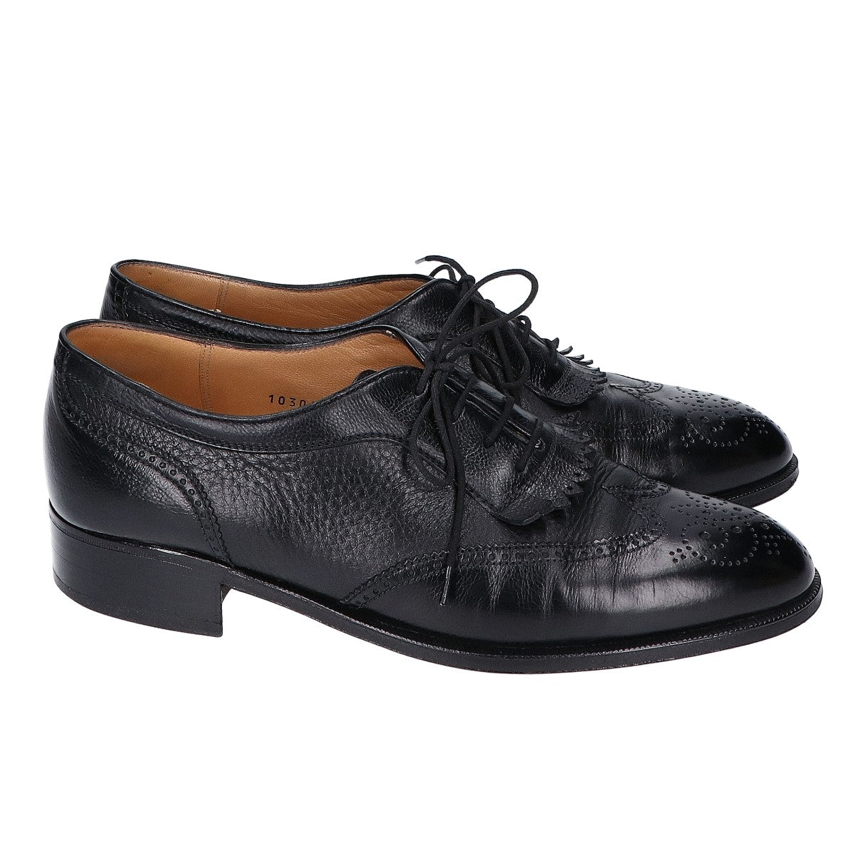 10305 Wingtip Kiltie Leather Shoes 7 1/2 Men's