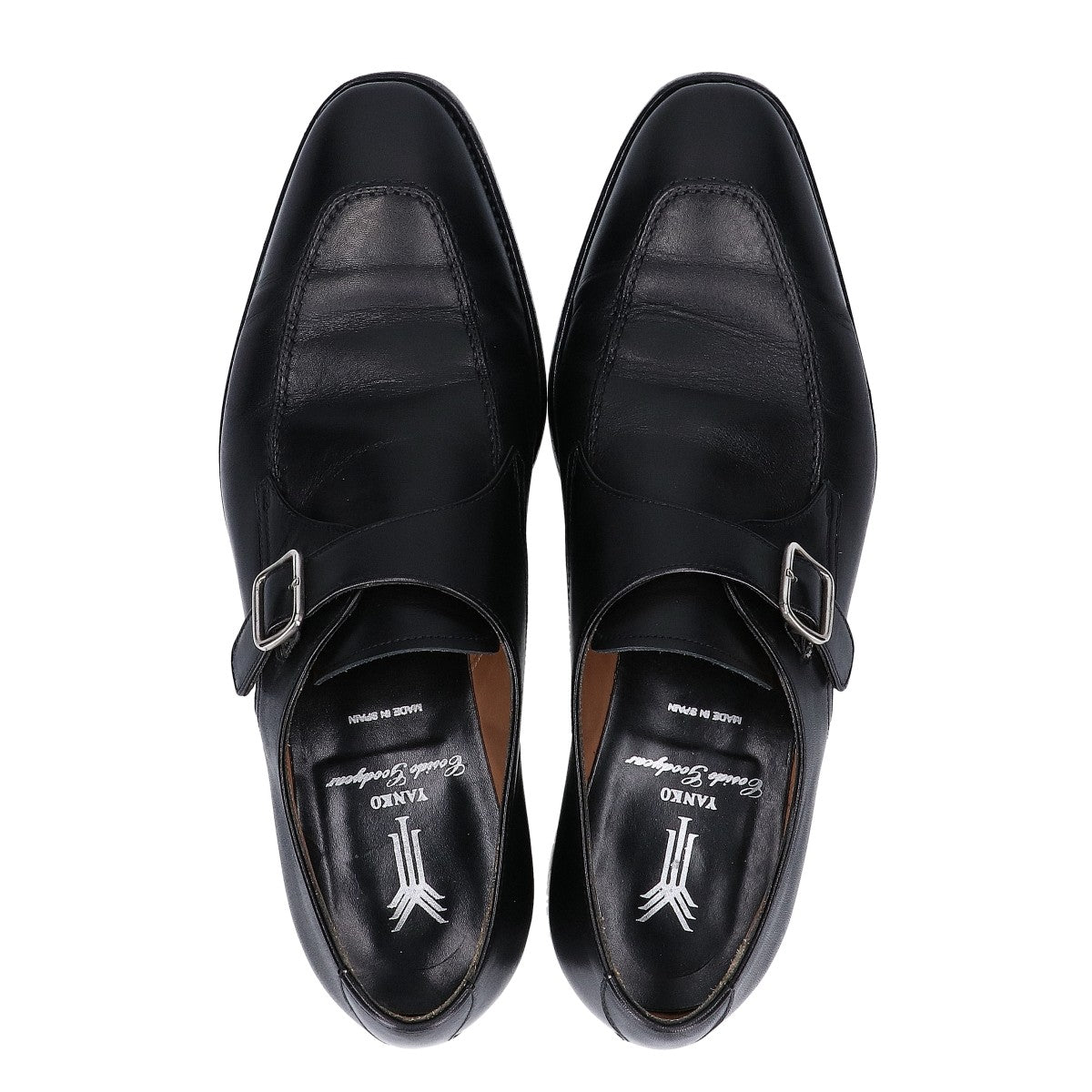 YANKO ヤンコ 【美品】114376 シングルモンクストラップ Uチップ シューズ シューズ