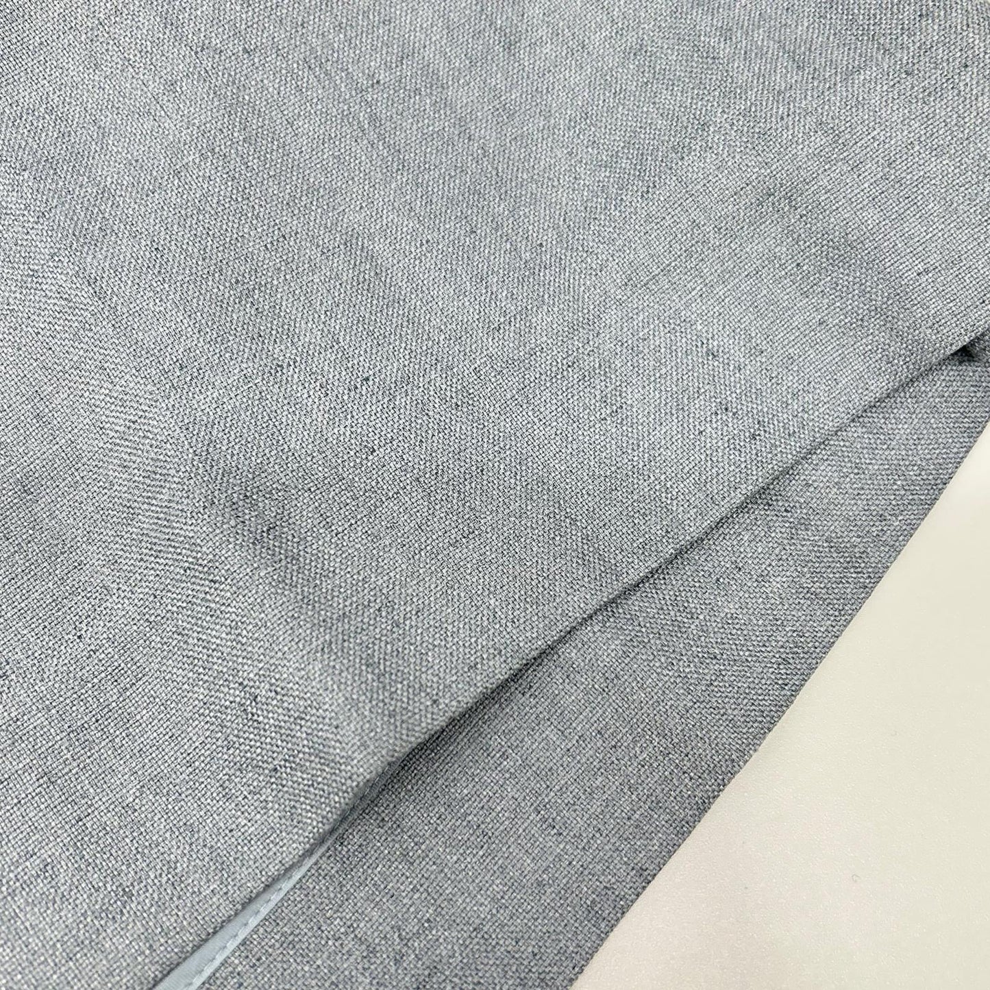 INED 71-11114001 Blue Belted Linen Raglan Coat
